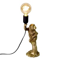 Stolní lampa - Monkey gold, polyresin